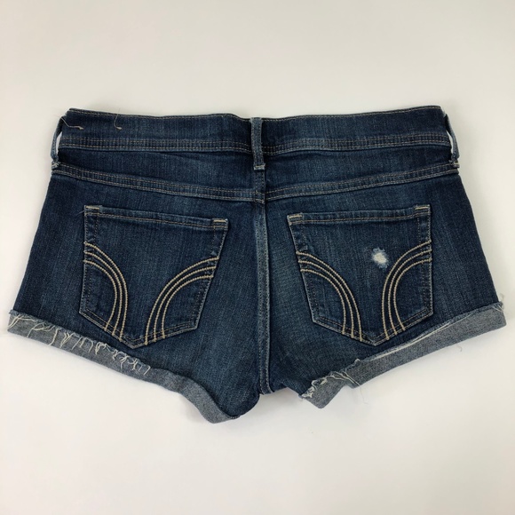 Hollister Short-Short Distressed cuffed jean Short - Picture 3 of 3